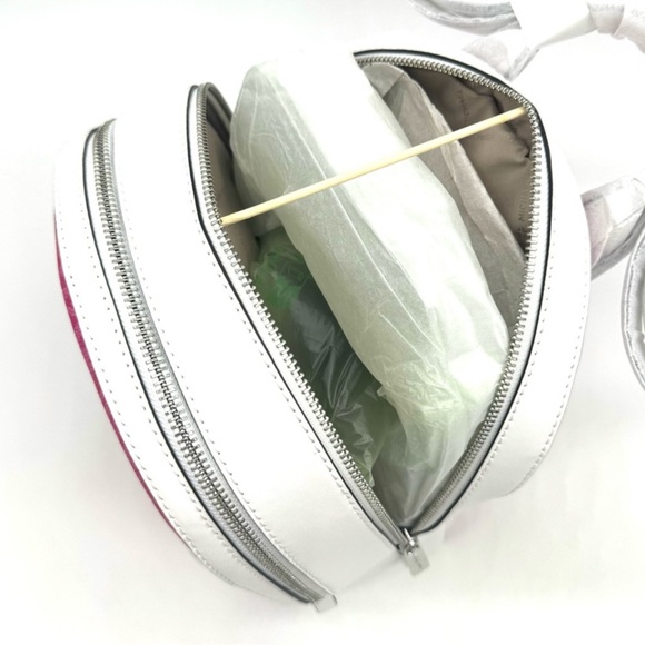 Michael Kors Md Embellished Zip Pocket Backpack & Double Zip Wallet Dragonfruit - Picture 8 of 14